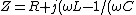 Z=R + j(\omega L-1/(\omega C))